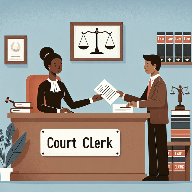 submitting documents to court clerk