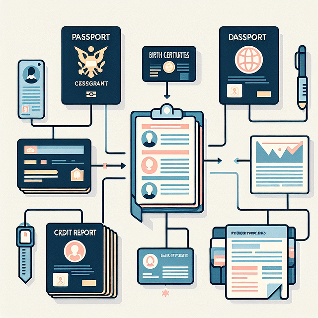 collection of important personal and financial documents