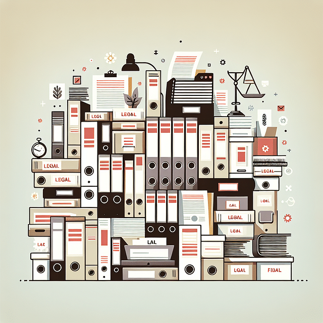 organized filing system for legal documents