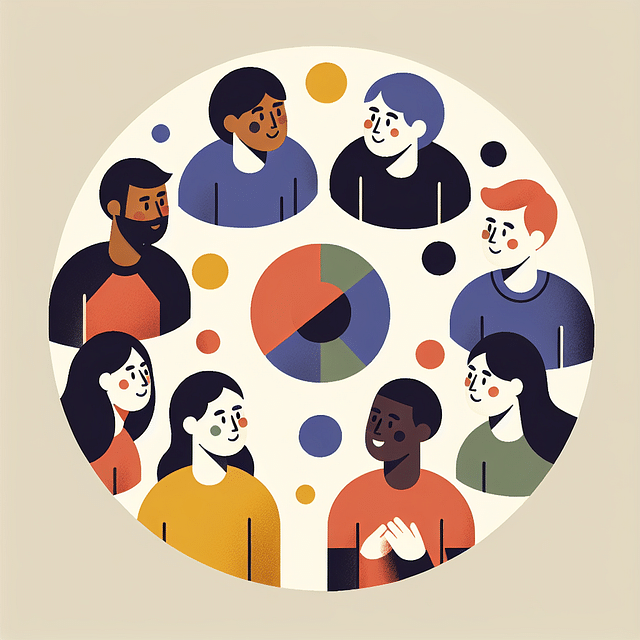 circle of diverse friends