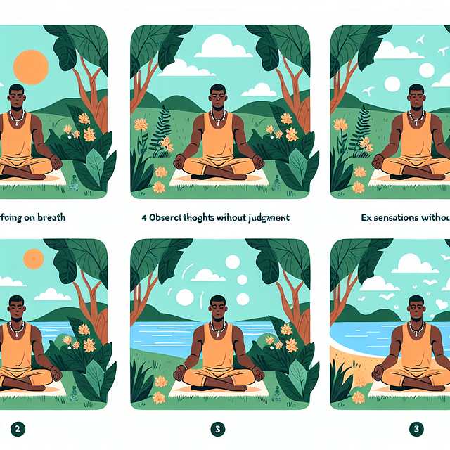 individual exercising mindfulness