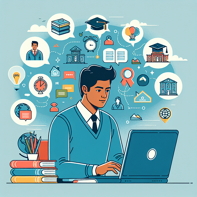 prospective student researching educational institutions