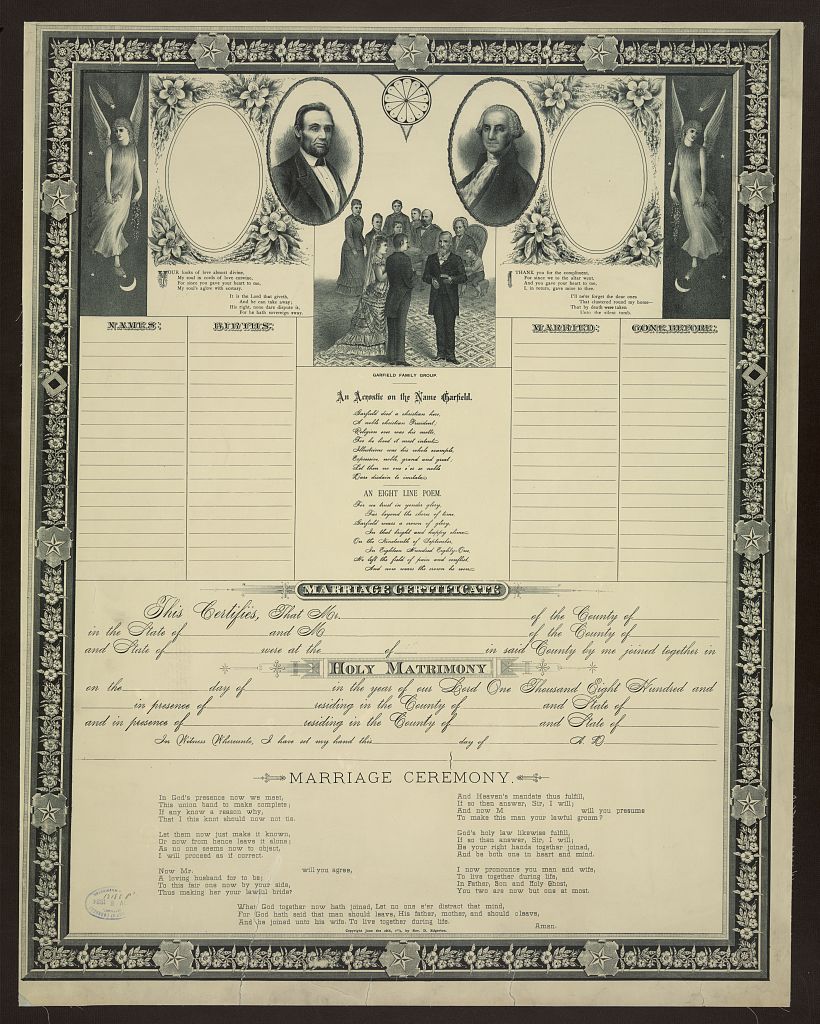 marriage certificate