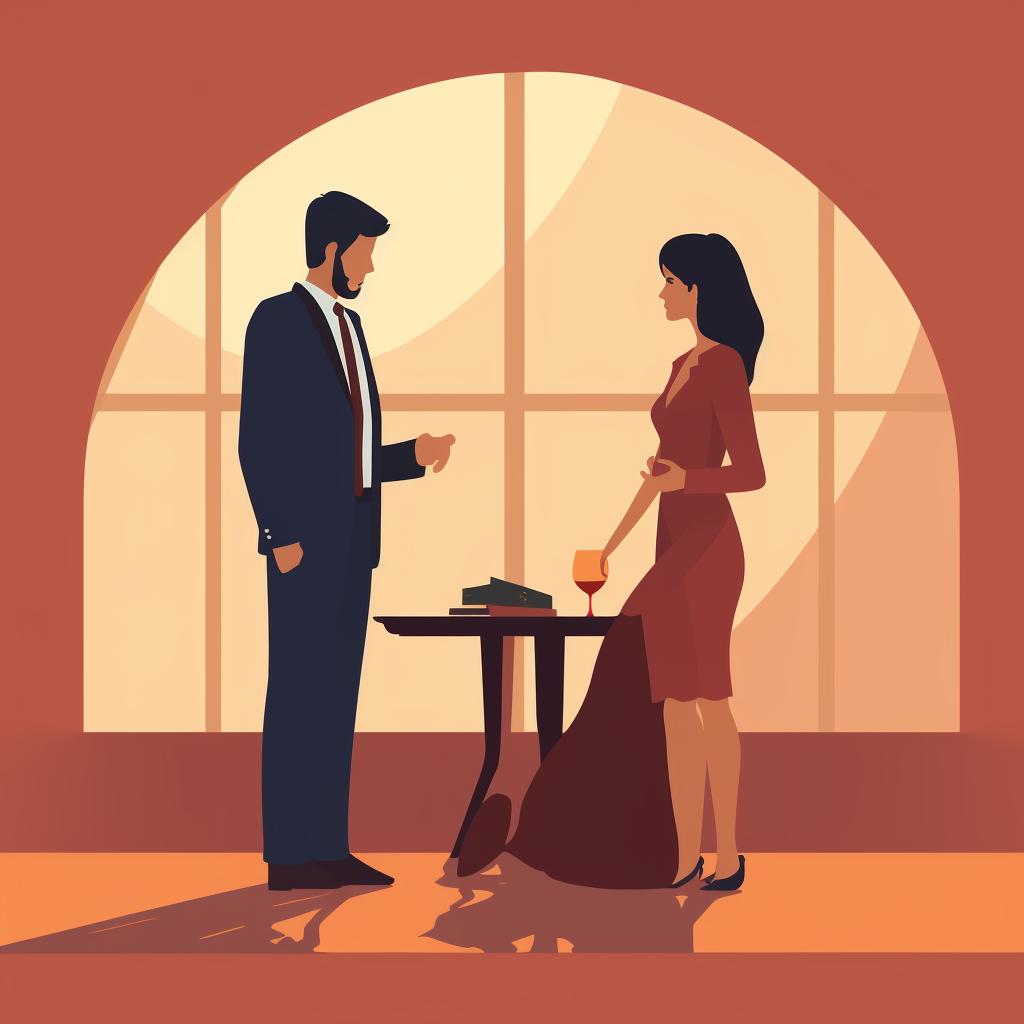 A person consulting with a divorce attorney